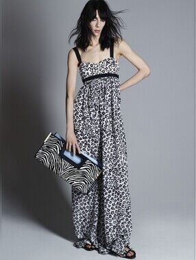 Emanuel Ungaro Archive Resort 2015 Silk Maxi Dress 6 BNWT